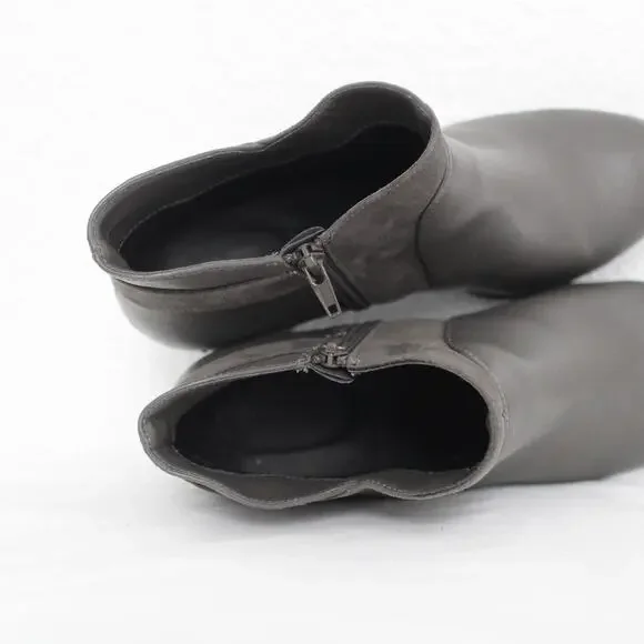 Giani Bernini Abalina Faux Leather Bootie Size 10 Ankle Zipper - Picture 5 of 7